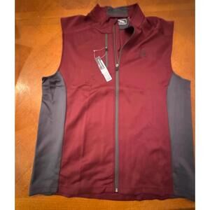 Sun Mountain Sun Club logo Men's Sleeveless Vest Burgundy and Gray